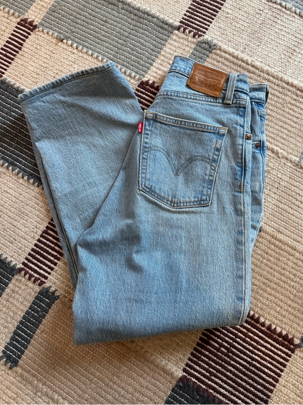 Levi's Ribcage Straight Jeans - Light Blue